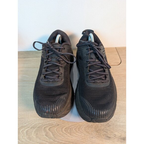 Hoka One One M Bondi 7 Mens Sz 11 4E Sneakers Black Mesh Rocker 1110518 BBLC - Picture 3 of 11